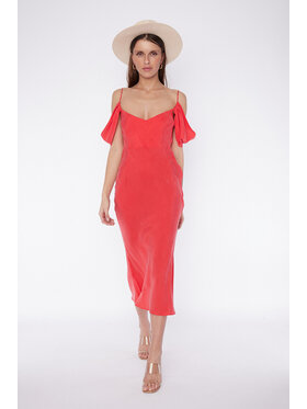 RÊVER DE MOI RÊVER DE MOI Sukienka STEPHANIE RED DRESS Czerwony Relaxed Fit