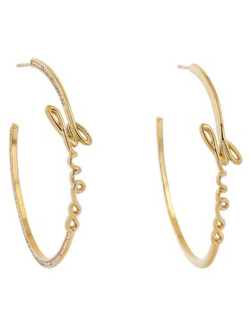 Guess Guess Обици JUBE03 312JW Позлатено с жълто злато