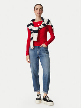 Tommy Jeans Tommy Jeans Μπλουζάκι DW0DW20178 Κόκκινο Slim Fit