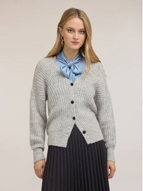 Motivi Motivi Cardigan M545W004261N013 Grigio Regular Fit