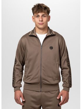 PITBULL PITBULL Bluza TAPE LOGO Brązowy Regular Fit