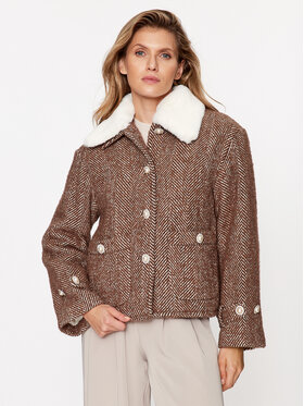 Custommade Custommade Cappotto di lana Herta 999511880 Marrone Regular Fit