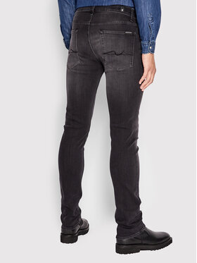 7 For All Mankind Jeans Hlače Slimmy JSMSA240BB Črna Slim Fit