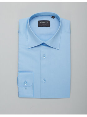 Borgio Borgio Koszula simeria Niebieski Slim Fit