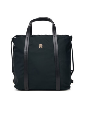 Tommy Hilfiger Tommy Hilfiger Plecak Th Soft Nylon Tote/Backpack AW0AW19029 Czarny