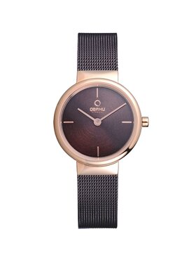 Obaku Obaku Zegarek V153LVNMN Różowe złoto