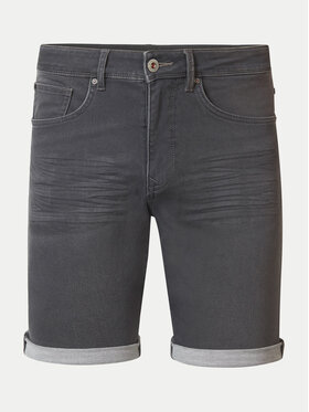 Petrol Industries Petrol Industries Džínsové šortky M-1040-SHO001 Sivá Slim Fit