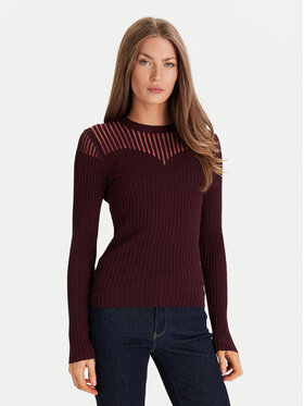 Morgan Morgan Pulover 252-MAMDO Bordo rdeča Slim Fit