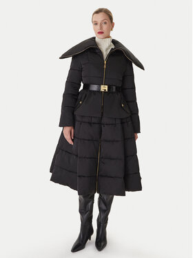 Elisabetta Franchi Elisabetta Franchi Παλτό χειμωνιάτικο PI-86Z-56E2-V790 Μαύρο Regular Fit