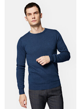 Lancerto Lancerto Sweter Tony SW073223000075 Granatowy Regular Fit