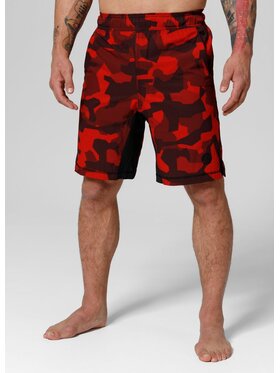 PITBULL PITBULL Szorty Spodenki Czerwony Regular Fit