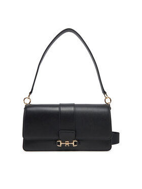 Tommy Hilfiger Tommy Hilfiger Torebka Heritage Leather Conv Crossover AW0AW17399 Czarny