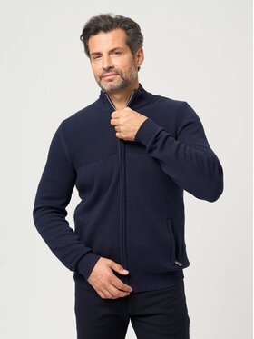 Willsoor Willsoor Sweter 71419 Granatowy Regular Fit
