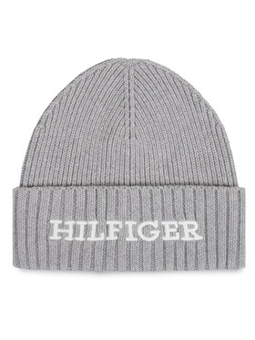 Tommy Hilfiger Tommy Hilfiger Шапка Monotype Beanie AM0AM11737 Сив