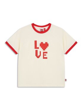LEGO LEGO T-Shirt 11011354/138 Kremowy Regular Fit