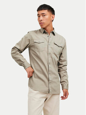 Jack&Jones Jack&Jones Πουκάμισο Sheridan 12138115 Καφέ Slim Fit