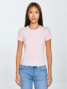 BIG STAR BIG STAR T-Shirt CLARSA Różowy Slim Fit