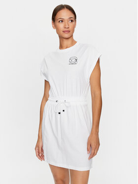 KARL LAGERFELD KARL LAGERFELD Vsakodnevna obleka Ikonik 2.0 230W2231 Bela Regular Fit