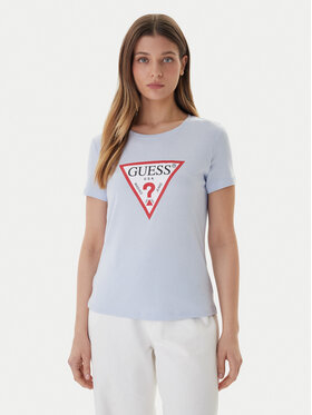 Guess Guess Tričko W1YI1B I3Z14 Modrá Regular Fit