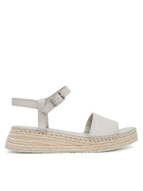 Calvin Klein Calvin Klein Espadrile Wedge Rope Sandal Lth HW0HW02546 Alb