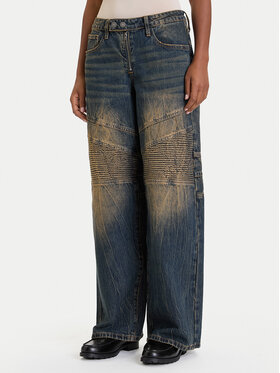 Guess Guess Jeans hlače W5BA2J D4XYG Mornarsko modra Regular Fit