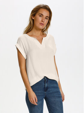 Saint Tropez Saint Tropez Blúzka 30500069 Biela Classic Fit