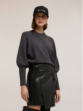 Motivi Motivi Sweter M245E002263N023 Szary Regular Fit