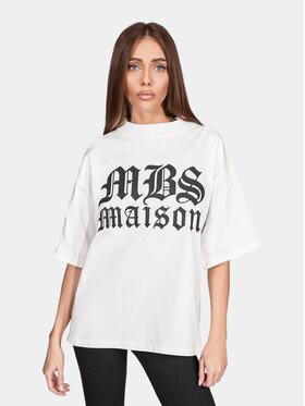 MADE BY SOCIETY MADE BY SOCIETY T-Shirt Votive - T27988 Biały Basic Fit