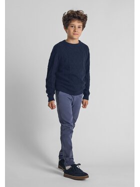 minoti minoti Sweter 27KNIT51 Granatowy Regular Fit