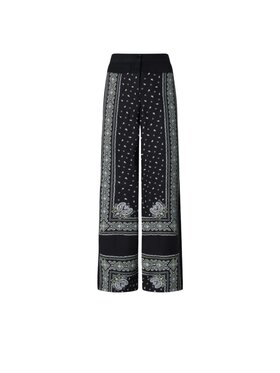 PINKO PINKO Szorty materiałowe Pantalone donna in georgette Czarny Regular Fit