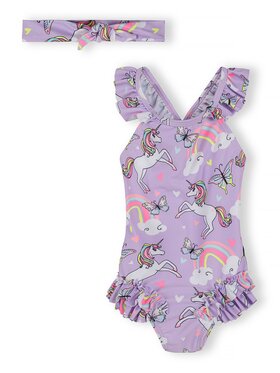minoti minoti Strój kąpielowy 30SWIM111 Fioletowy