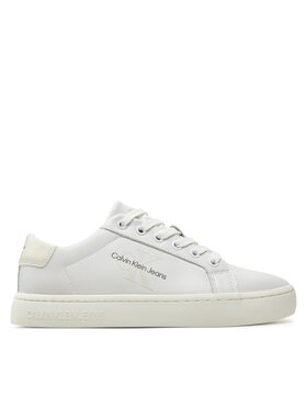 Calvin Klein Jeans Calvin Klein Jeans Sneakersy Classic Cupsole Laceup YW0YW01269 Biela