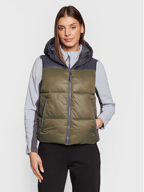 4F 4F Bezrękawnik H4Z22-KUDP004 Khaki Relaxed Fit
