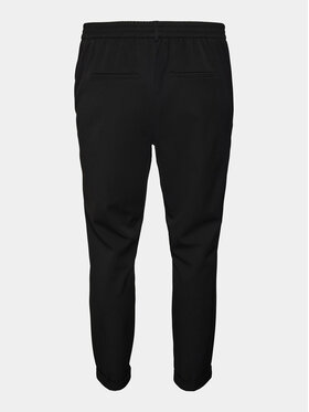 Vero Moda Curve Chino Hlače Maya 10246292 Črna Regular Fit