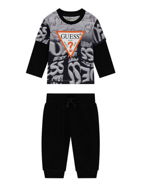 Guess Guess Komplektas: palaidinė ir kelnės I6YG01 K3964 Juoda Regular Fit