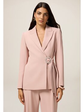 Oltre Oltre Giacca di transizione Q791R104578N006 Rosa Baggy Fit