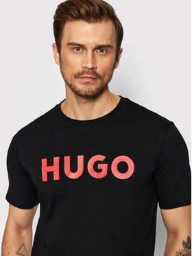 Hugo Hugo Tričko Dulivio 50467556 Čierna Regular Fit
