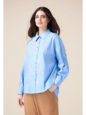 Oltre Oltre Camicia 5083R102960N004 Turchese Over Fit