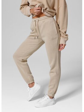 PITBULL PITBULL Spodnie dresowe Spodnie dresowe damskie Washed Manzanita XS/S Beżowy Regular Fit