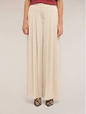 Motivi Motivi Spodnie materiałowe P009Q004207N002 Biały Baggy Fit