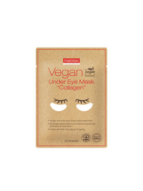 Purederm Purederm Purederm Vegan Under Eye Mask wegańskie płatki pod oczy z kolagenem 30szt Zestaw kosmetyków