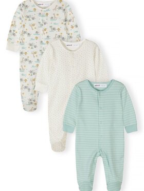 minoti minoti Komplet pajacy NOSBABYPACK1 Écru Regular Fit
