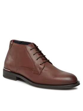 Tommy Hilfiger Tommy Hilfiger Μποτίνια Core Rwb Hilfiger Lth L Boot FM0FM04804 Καφέ