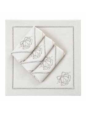 Roseberry Home Roseberry Home Serwetki Jingle Bells Silverline Srebrny