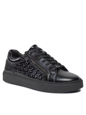 Calvin Klein Calvin Klein Sneakers Low Top Lace Up W/Zip Mono HM0HM01277 Negru