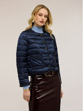 Motivi Motivi Giubbotto piumino F008Q000738N034 Blu Regular Fit