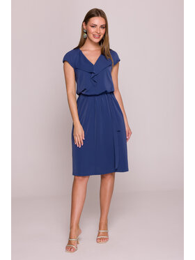 Stylove Stylove Sukienka codzienna S411 Niebieski A-Line Fit