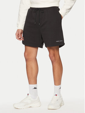 Tommy Jeans Tommy Jeans Szorty sportowe Flag Beach DM0DM20637 Czarny Regular Fit