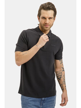 Cross Jeans Cross Jeans Polo 16175-020 Czarny Regular Fit
