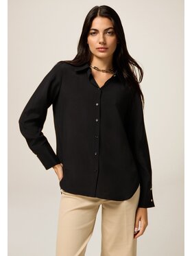 Oltre Oltre Koszula 5112R003017N033 Czarny Regular Fit